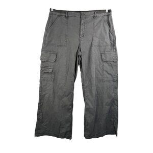 American Eagle cargo wide leg chambray‎ pants sz 18S 90s